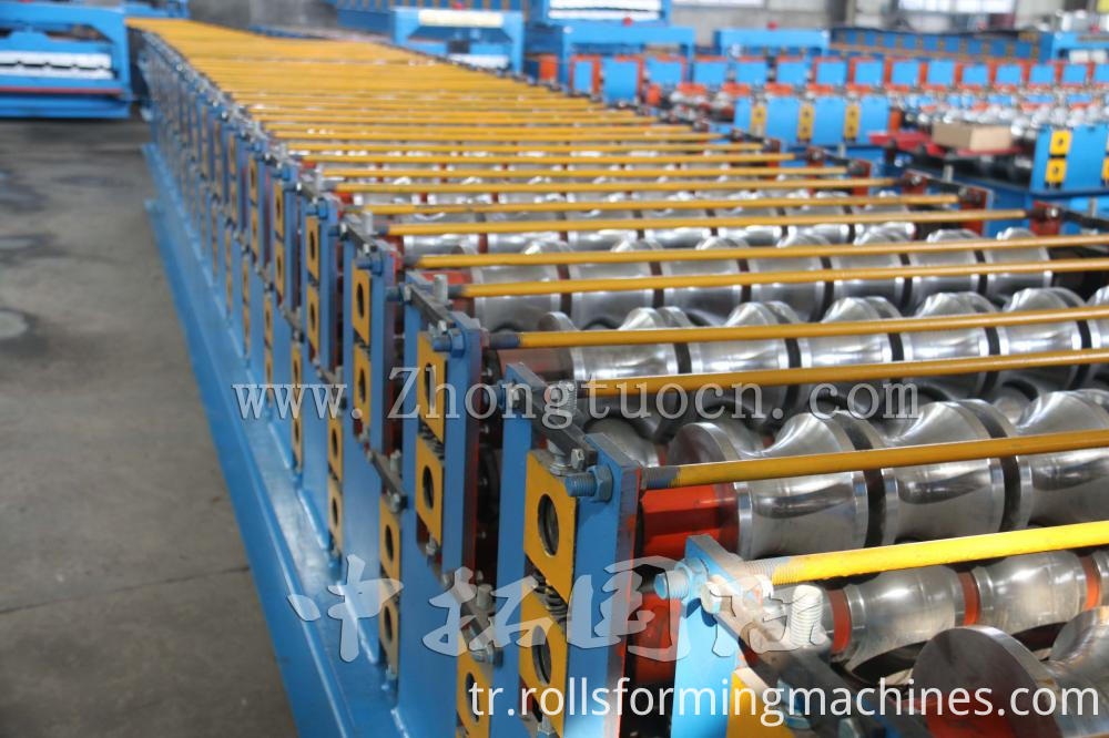 Çift Katmanlı Kiremit Çatı rulo şekillendirme makinesi Double Layer Tile Roof roll forming machine